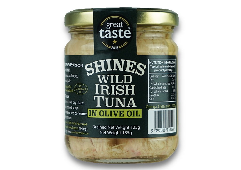Shines Wild Irish Tuna in Olive Oil 185g Shines Seafood