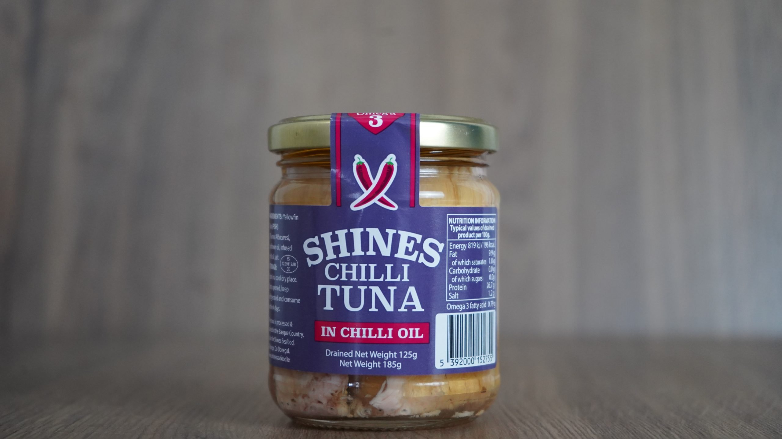 Shines Wild Yellowfin Tuna in Chilli Oil 185g Shines Seafood
