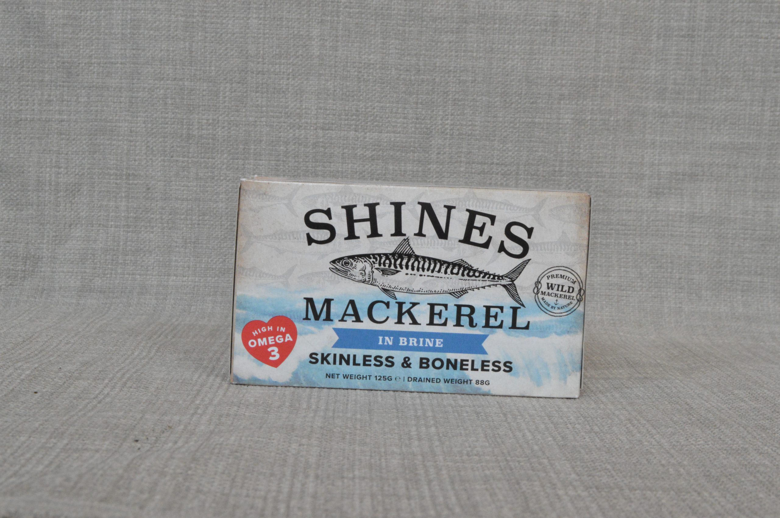 Mackerel Fillets In Brine 125g Shines Seafood